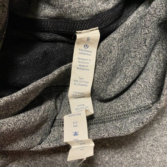 Lululemon Womens Om & Roam Pullover Sz 8 Heathered Grey Black Soft Loose W3F28S - Picture 5 of 11